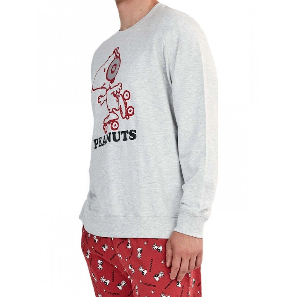 Gisela 2/20472, Ανδρική Interlock Πυτζάμα PEANUTS SNOOPY 