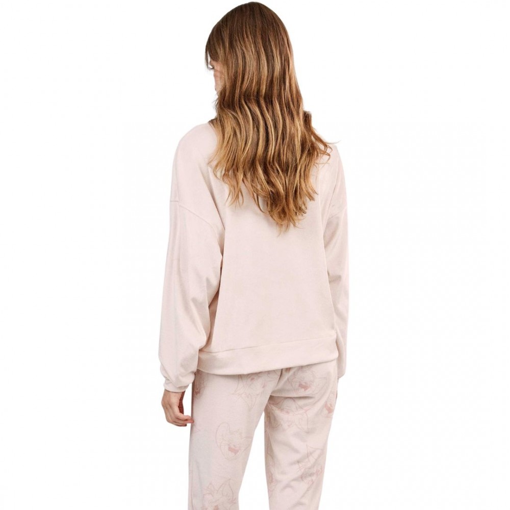 Gisela 2/20481, Γυναικεία Πυτζάμα TOM & JERRY Fleece, ΠΟΥΔΡΑ