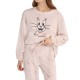 Gisela 2/20481, Γυναικεία Πυτζάμα TOM & JERRY Fleece, ΠΟΥΔΡΑ