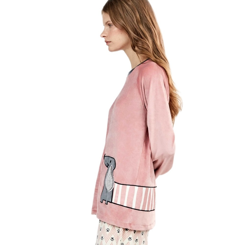 Gisela 2/20514, Γυναικεία Fleece Πυτζάμα "WOOF"