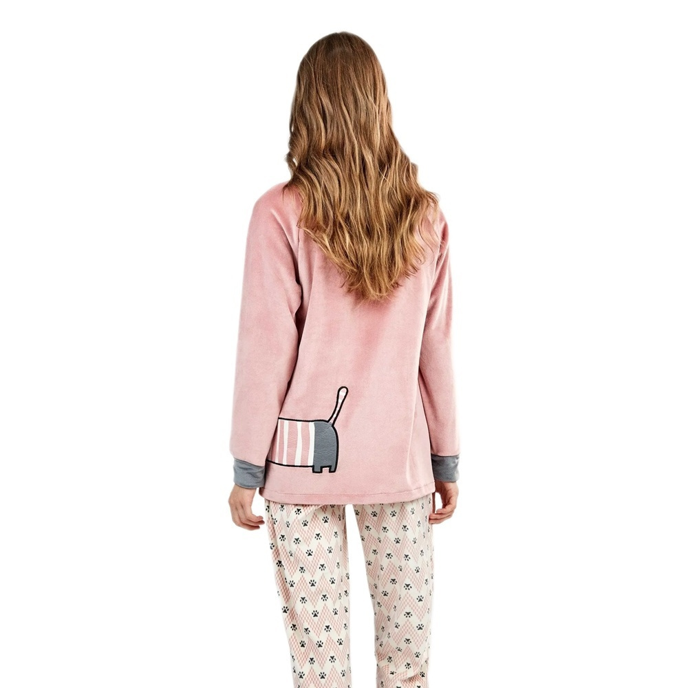 Gisela 2/20514, Γυναικεία Fleece Πυτζάμα "WOOF"
