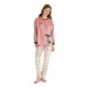 Gisela 2/20514, Γυναικεία Fleece Πυτζάμα "WOOF"