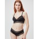 Σετ  Bralette και Κυλοτάκι Gisela 3/0332 cup B χωρίς μπανέλα προφορμαρισμένο, ΜΑΥΡΟ