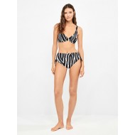 Gisela 2/30277B, Γυναικείο Bikini Bottom Ψηλόμεσο με πλήρη κάλυψη, ANIMAL PRINT