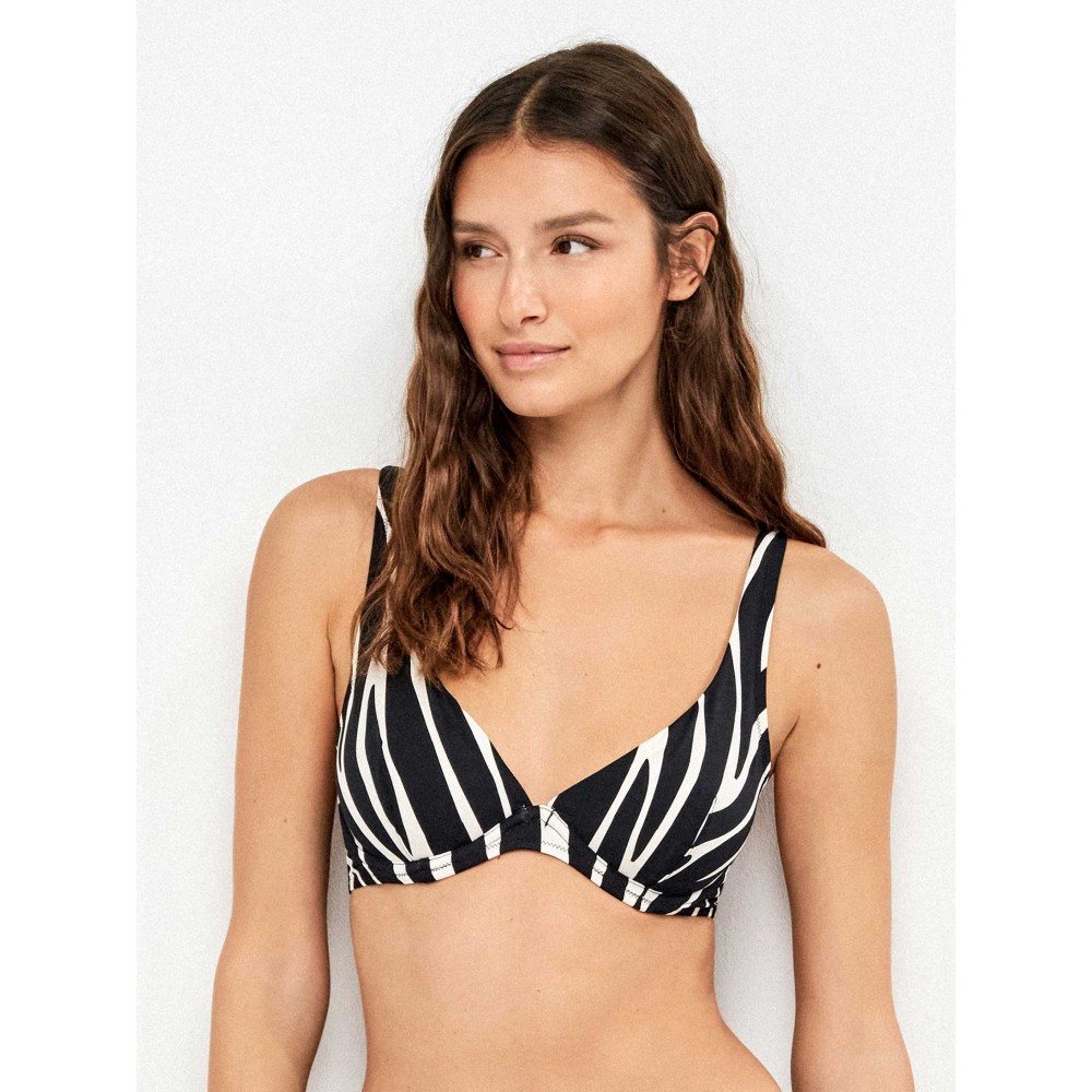 Gisela 2/30276Τ,  Γυναικείο Top Bikini με μπανέλα, ANIMAL PRINT