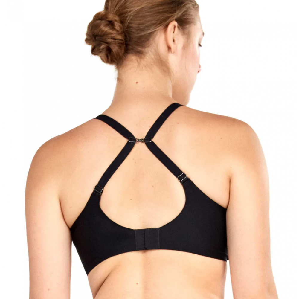 Gisela 1/10072  Γυναικείο Σουτιέν  με μπανέλα και ελαφριά ενίσχυση, ΜΑΥΡΟ