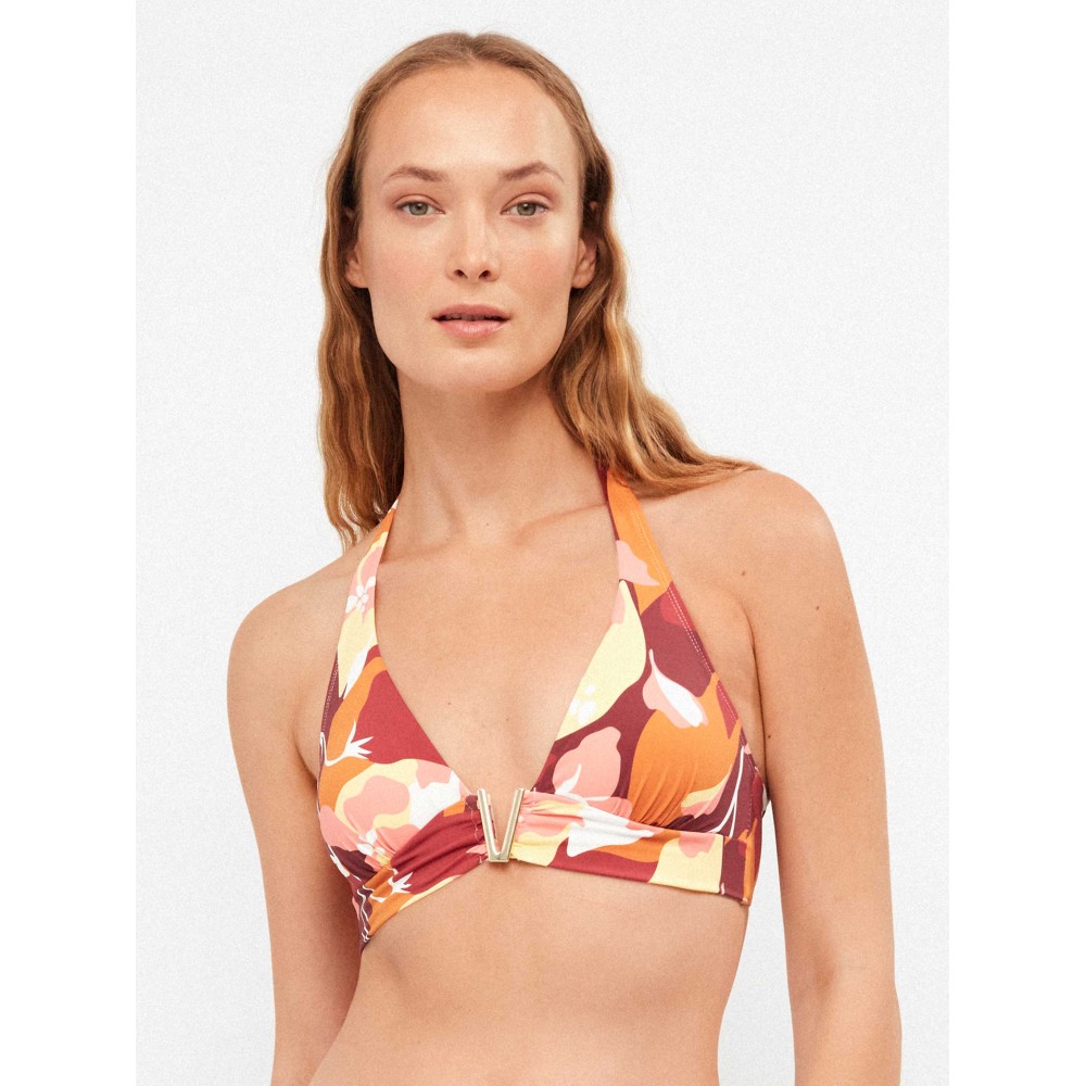 Gisela 2/30407Τ,  Γυναικείο Top Bikini χωρίς μπανέλα, ΦΛΟΡΑΛ