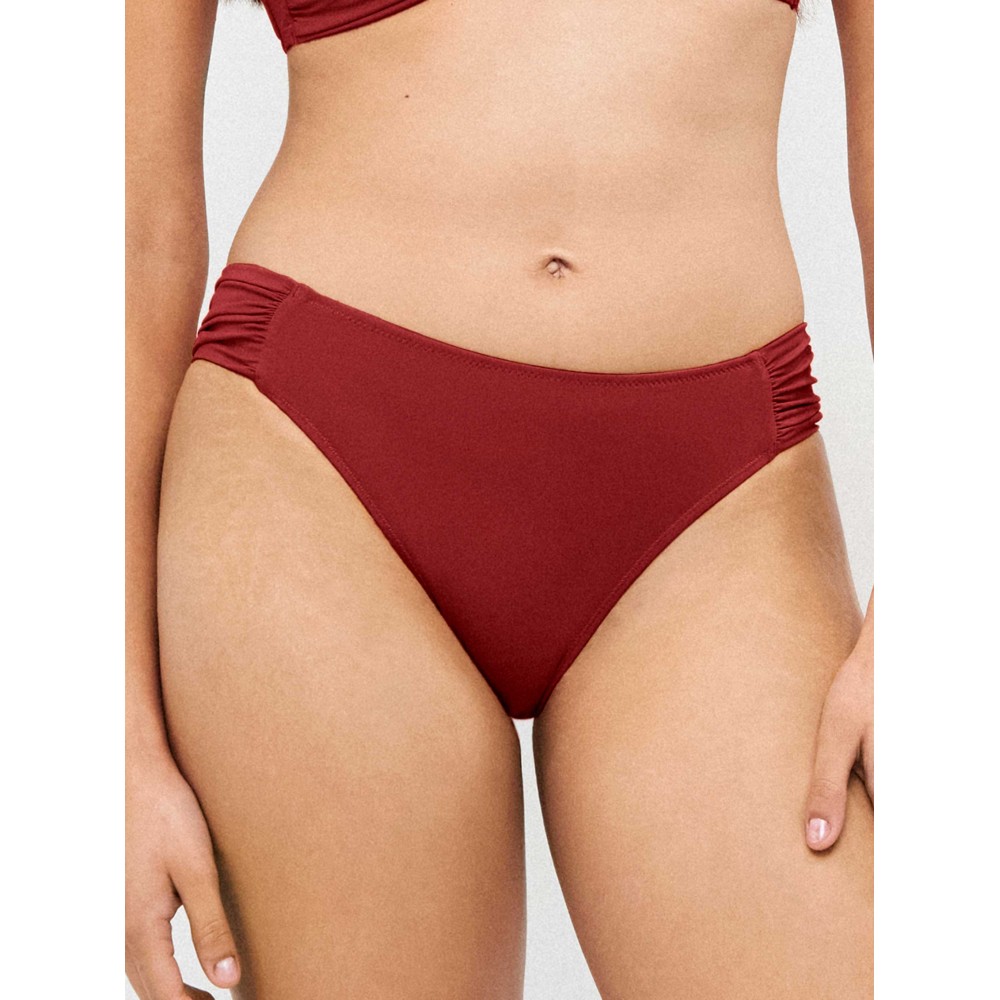 Gisela 2/30415B, Γυναικείο Bikini Bottom με κανονική κάλυψη, ΜΠΟΡΝΤΟ
