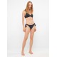 Gisela 2/30426B, Γυναικείο Bikini Bottom χαμηλόμεσο με πλαϊνό δέσιμο, ΜΑΥΡΟ
