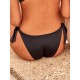 Gisela 2/30426B, Γυναικείο Bikini Bottom χαμηλόμεσο με πλαϊνό δέσιμο, ΜΑΥΡΟ