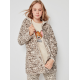 Ρόμπα Γυναικεία Fleece Gisela 2/1988, με all over print TOM & JERRY