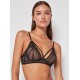 Γυναικείο Σετ Gisela 3/0346 σε στυλ Bralette και κυλοτάκι με κοψίματα ΜΑΥΡΟ