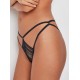 Γυναικείο Σετ Gisela 3/0346 σε στυλ Bralette και κυλοτάκι με κοψίματα ΜΑΥΡΟ