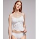 Φανελάκι Gisela Undies 1/0121 με δαντελίτσα και λεπτή τιράντα, ΜΑΥΡΟ