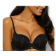 Σουτιέν Push Up Gossard 11255 BOOST SWEETHEART PLUNGE BRA, ΜΑΥΡΟ