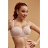 Helen 9563D, Σουτιέν strapless cup D  με μπανέλα, NUDE