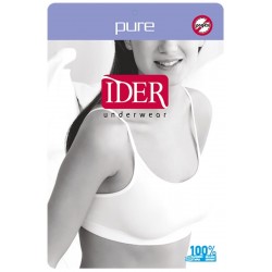 IDER 3205, Γυναικείο Top Seamless  από μαλακή μικροϊνα με λεπτή τιράντα ΑΣΠΡΟ