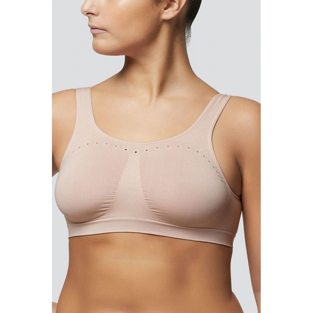 Pompea 89631551-064, Γυναικείο Brassiere Comfort Size από μικροφίμπρα, Μεγάλα Μεγέθη, ΜΠΕΖ