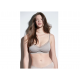 IDER 3216-16, Γυναικείο Bralette- Σουτιέν Easy Lace  από μαλακή μικροϊνα με δαντέλα και χαμηλή πλάτη, VISON