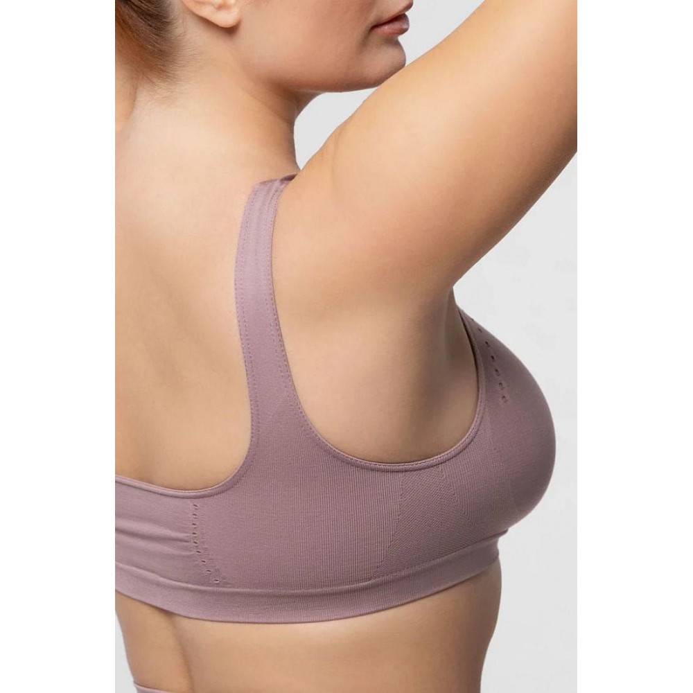 Pompea 89631551, Γυναικείο Brassiere Comfort Size από μικροφίμπρα, Μεγάλα Μεγέθη, MALVA