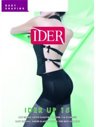 Λεπτό καλσόν 15 den με lastex, Body Shaping IDER UP 15,  ΜΑΥΡΟ