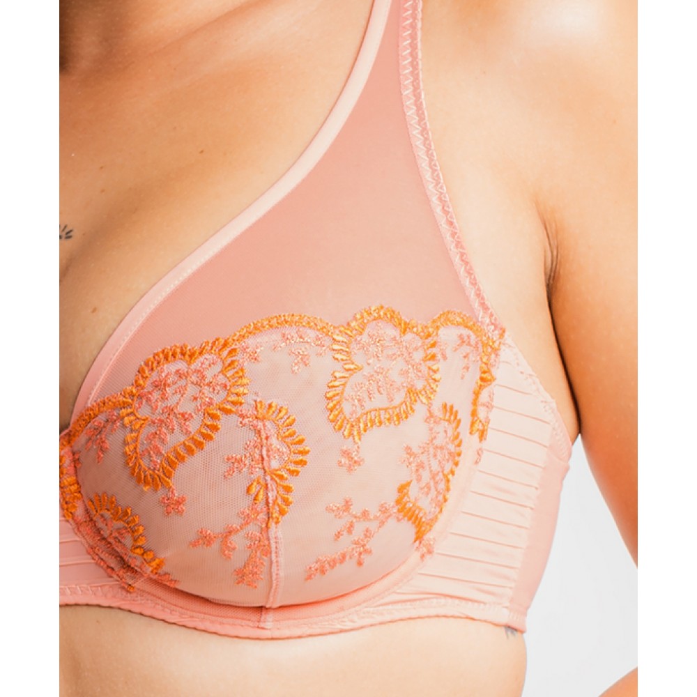 Louisa Bracq 419-011-TCT Elise Foulard, Σουτιέν με μπανέλα και γαλλική δαντέλα, ΚΟΡΑΛΛΙ