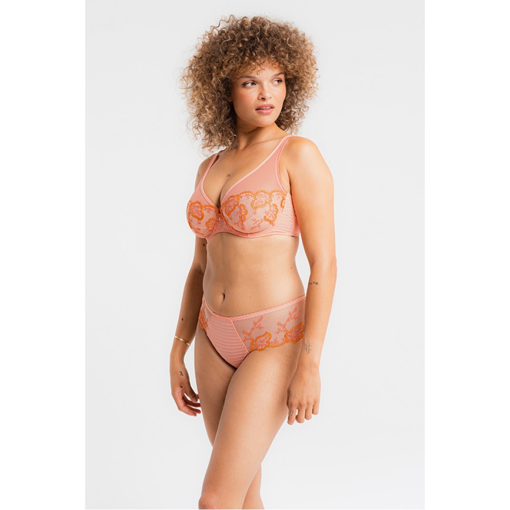 Louisa Bracq 419-011-TCT Elise Foulard, Σουτιέν με μπανέλα και γαλλική δαντέλα, ΚΟΡΑΛΛΙ
