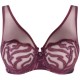 Louisa Bracq 497-11 VORTEX, Γυναικείο Σουτιέν για μεγάλο στήθος από γαλλική δαντέλα, ΜΠΟΡΝΤΟ