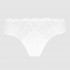 Louisa Bracq, 533-30 Victoria Brief, Γυναικείο Κυλοτάκι Midi Laser Cut από γαλλική δαντέλα και λύκρα, ΑΣΠΡΟ