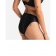 Louisa Bracq, 529-30 Swan Brief. Γυναικείο Κυλοτάκι Midi χωρίς ραφές από γαλλική δαντέλα και λύκρα, ΜΑΥΡΟ