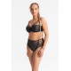 Louisa Bracq 529-11 Swan SG Foulard , Γυναικείο Σουτιέν Full Cup για μεγάλο στήθος από γαλλική δαντέλα, ΜΑΥΡΟ