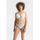 Louisa Bracq, 533-30 Victoria Brief, Γυναικείο Κυλοτάκι Midi Laser Cut από γαλλική δαντέλα και λύκρα, ΑΣΠΡΟ