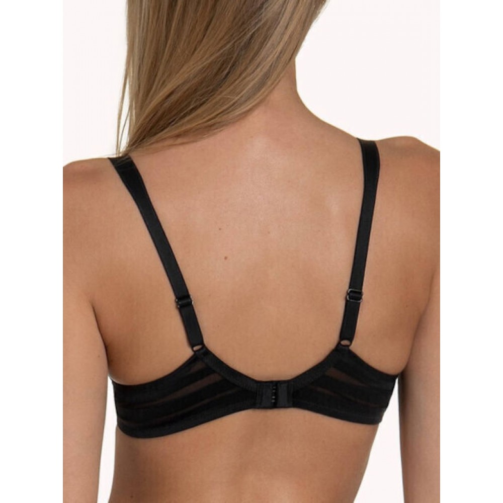 Σουτιέν για μεγάλο στήθος Lisca Alegra 20266, προφορμαρισμένο με μπανέλα, ΜΑΥΡΟ