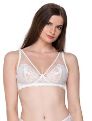 Luna 15303 Pandora, Γυναικείο Bralette Δαντέλα χωρίς μπανέλα,  ΙΒΟΥΑΡ
