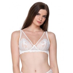 Luna 15303 Pandora, Γυναικείο Bralette Δαντέλα χωρίς μπανέλα,  ΙΒΟΥΑΡ