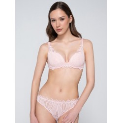 Luna 26701 SYLVIE, Κυλοτάκι Brazilian με τούλι και δαντέλα,  ΡΟΖ