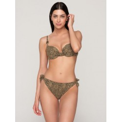 LUNA 94435,  Γυναικείο Bikini Bottom Μαγιό με δέσιμο στο πλάι, ANIMAL PRINT
