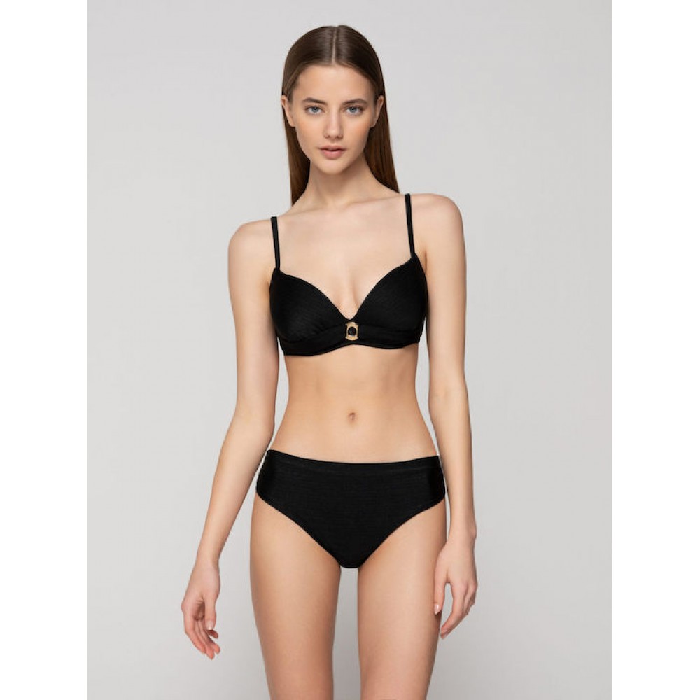 LUNA 94653, Γυναικείο Μαγιό  Bikini Top  Balconette, ΜΑΥΡΟ