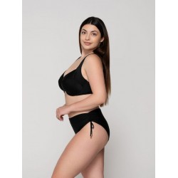 LUNA 94654, Γυναικείο Μαγιό  Bikini Top με μπανέλα, χωρίς επένδυση, ΜΑΥΡΟ