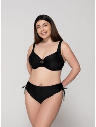 LUNA 94654, Γυναικείο Μαγιό  Bikini Top με μπανέλα, χωρίς επένδυση, ΜΑΥΡΟ