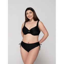 LUNA 94654, Γυναικείο Μαγιό  Bikini Top με μπανέλα, χωρίς επένδυση, ΜΑΥΡΟ