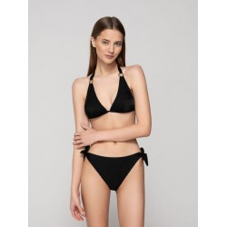 LUNA 94655, Γυναικείο Μαγιό  Bikini Bottom με δέσιμο, ΜΑΥΡΟ