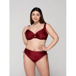 LUNA 94657, Γυναικείο Μαγιό  Bikini Bottom 3/4 με αυξομείωση ΜΠΟΡΝΤΟ