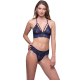 Milena By Paris 010154-DARK BLUE,  Bralette Γυναικείο χωρίς μπανέλα με ιδιαίτερη πλάτη  ΜΠΛΕ ΣΚΟΥΡΟ