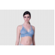 Milena By Paris 10154-LIGHT BLUE  Bralette Γυναικείο χωρίς μπανέλα με ιδιαίτερη πλάτη  ΣΙΕΛ