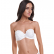 Σουτιέν Strapless Push Up Miss Rosy 122 cup C,  ΑΣΠΡΟ