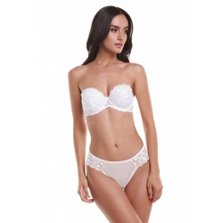 Σουτιέν Strapless Push Up Miss Rosy 122 cup C,  ΑΣΠΡΟ