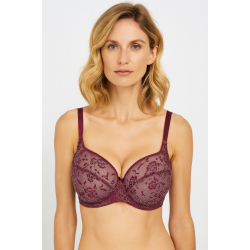 Σουτιέν για μεγάλο στήθος cup E, F, Miss Rosy E793, ΜΠΟΡΝΤΟ