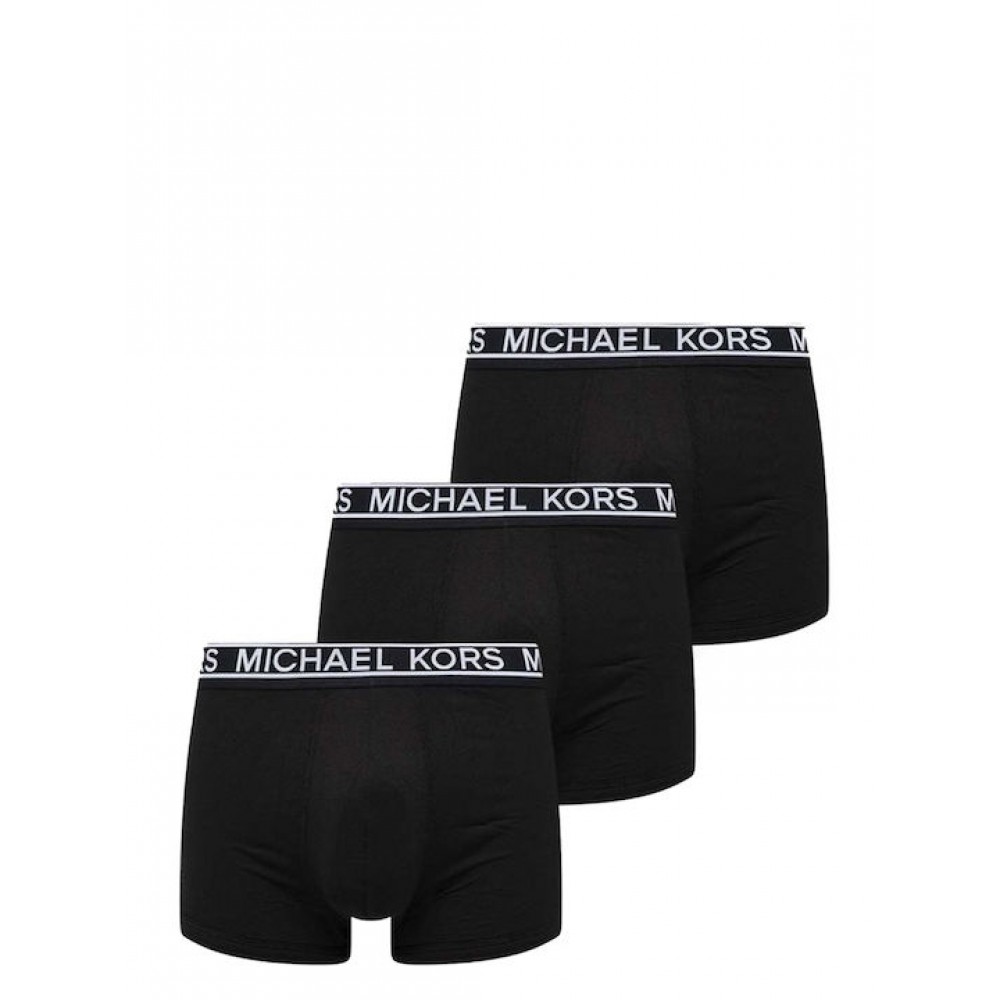 Ανδρικά Μπόξερ Michael Kors 6BR1T11133-001, 3pack Trunks Super Stretch, ΜΑΥΡΟ