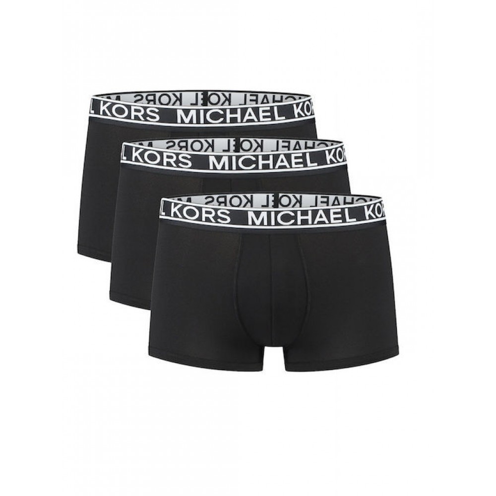 Ανδρικά Μπόξερ Michael Kors 6BR1T11133-001, 3pack Trunks Super Stretch, ΜΑΥΡΟ